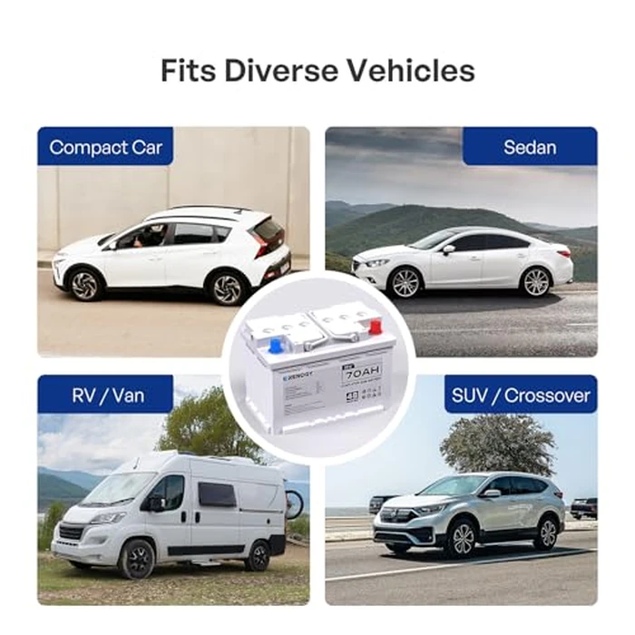 Renogy 12V 70Ah AGM Car Battery H6, Group 48 Start and Stop Automotive Battery with 720 CCA, 120RC, Reliable Power for Cars, SUVs, Trucks, and Marine Starting by Renogy - Image 6