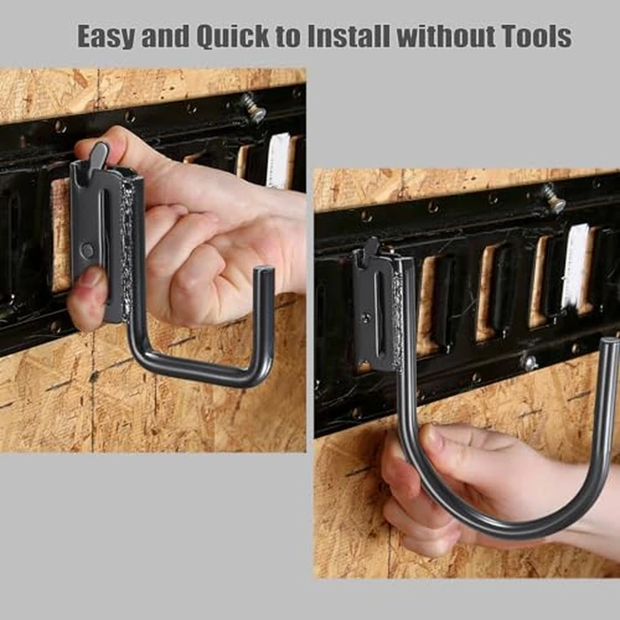 OwnMy 10PCS E Track Hooks J Hooks 2" and 4" Heavy Duty Steel X Track Hook for Hanging, Wall Mount E-Track Accessories for Enclosed Trailers Hook for Semi-Truck Cargo Van by OwnMy - Image 2