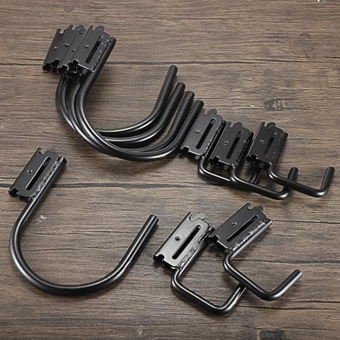 OwnMy 10PCS E Track Hooks J Hooks 2" and 4" Heavy Duty Steel X Track Hook for Hanging, Wall Mount E-Track Accessories for Enclosed Trailers Hook for Semi-Truck Cargo Van by OwnMy - Image 4