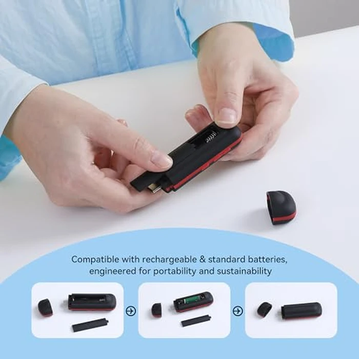 AGPTEK 64GB USB C MP3 Player, A55PL 2 in 1 Type-C & USB Stick Music Player Supports Replaceable AAA Battery, FM Radio, Recording by AGPTEK - Image 7