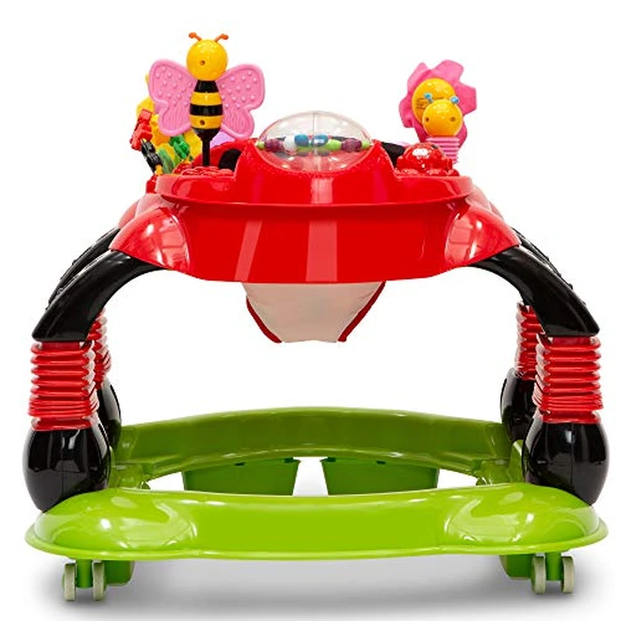 Delta Children Lil Play Station 4-in-1 Activity Walker - Rocker, Activity Center, Bouncer, Walker - Adjustable Seat Height - Fun Toys for Baby, Sadie the Ladybug by Delta Children - Image 7