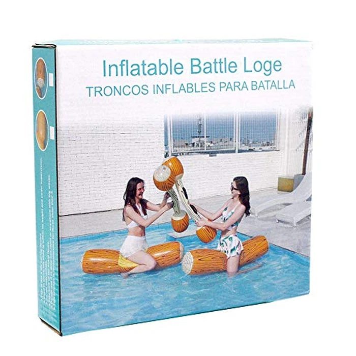4 Pcs Set Inflatable Floating Row Toys for Adult, Pool Party Water Sports Games Log Rafts to Float Toys by MENGDUO - Image 8