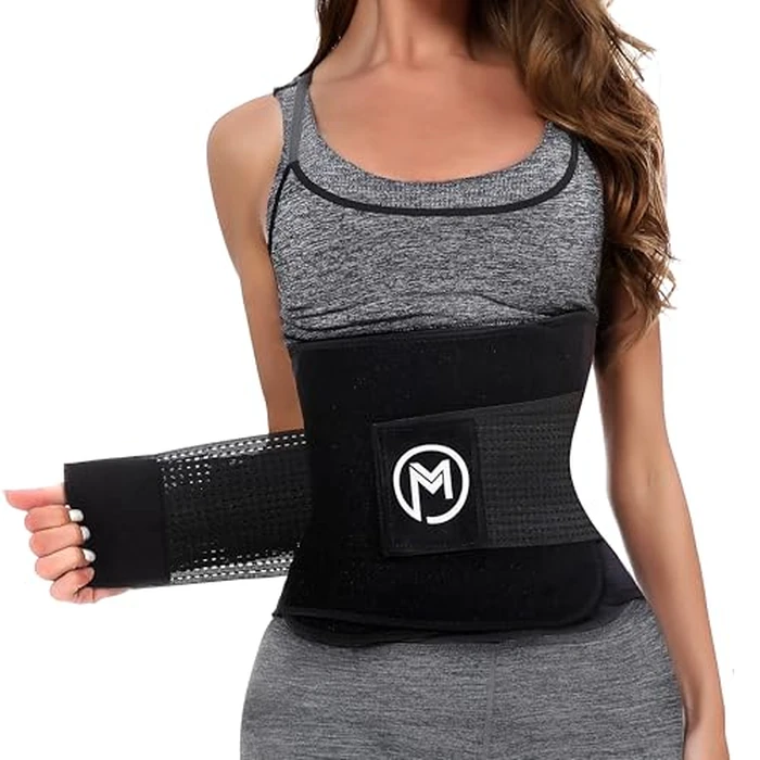 MERMAID'S MYSTERY Waist Trimmer for Women and Men - Sweat Bands for Stomach - Sweat Belt for High-Intensity Training Workouts - Black M by MERMAID'S MYSTERY - Used - Very Good condition - US$26.60