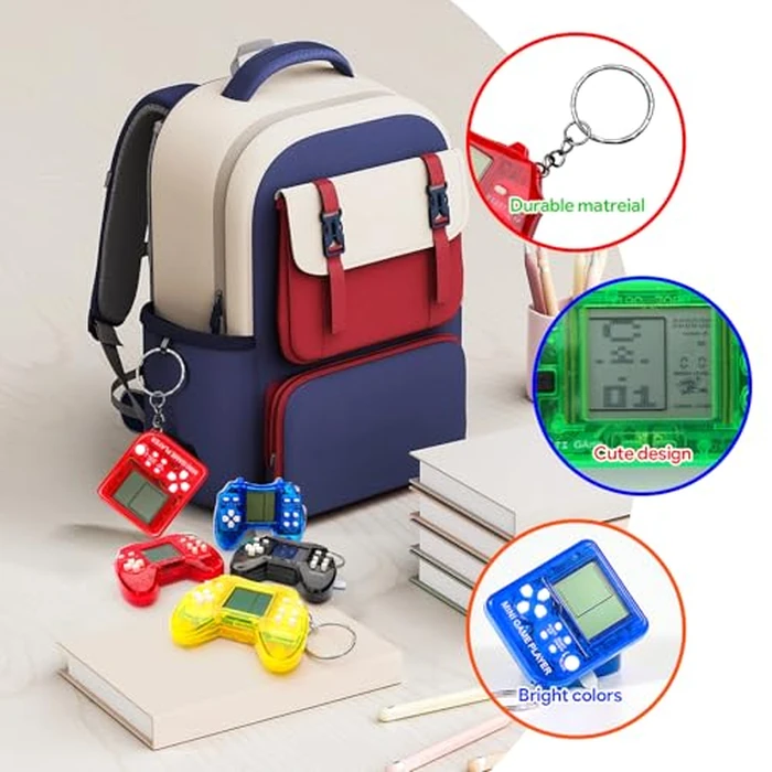 SSRMX 24Pcs Video Game Party Favors for Kids, Mini Game Keychain Arcade party favors Birthday Supplies Classroom Prizes for Boys and Girls by SSRMX - Image 5