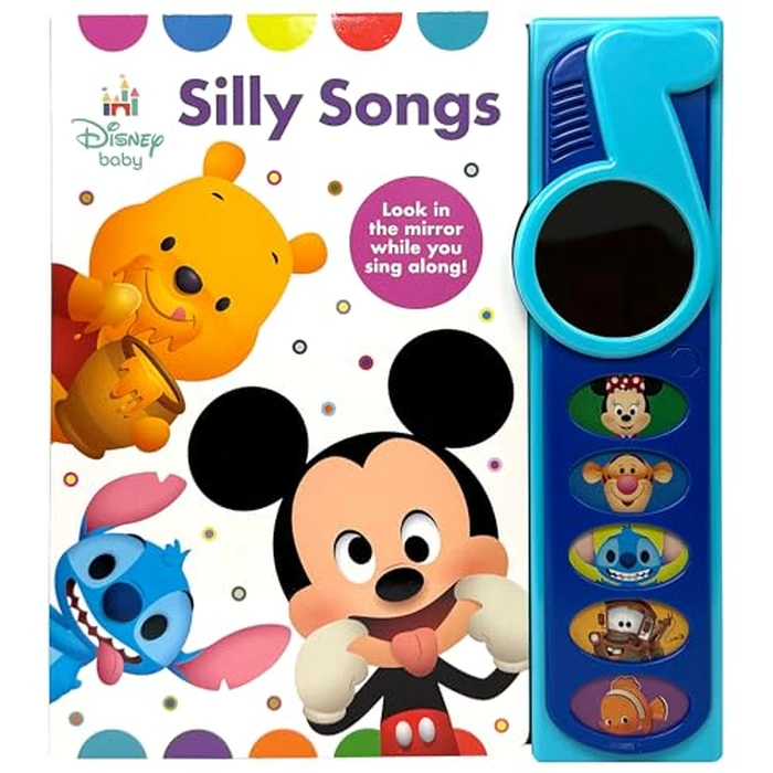 Disney Baby Mickey Mouse, Winnie, Stitch, and More! - Silly Songs Mirror Sound Book - PI Kids by PI Kids - Used - Acceptable condition