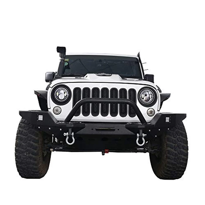 u-Box Wrangler Headlight Bezel Cover Insert Matte Black Headlamp Trim Compatible with Wrangler JK & Unlimited 2007-2015 - Pair by u-Box - Image 3
