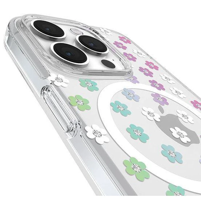 Kate Spade New York Protective Phone Case with MagSafe for iPhone 15 Pro - Scattered Flowers by Kate Spade - Image 3