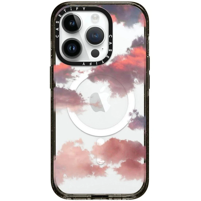 CASETiFY CASETiFY Impact Phone Case with MagSafe for iPhone 15 Pro - Clouds Red by CASETiFY - Image 1