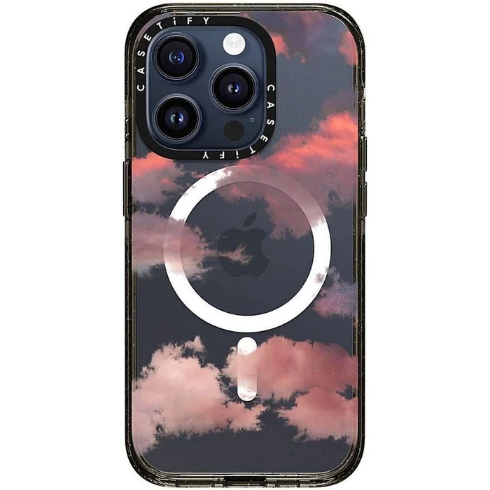CASETiFY CASETiFY Impact Phone Case with MagSafe for iPhone 15 Pro - Clouds Red by CASETiFY - Image 3
