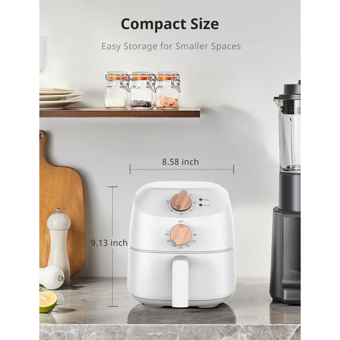 COMFEE' Compact 2.1 Quart Air Fryer with 12 Menu Options, Adjustable Timer & Temperature Control 80-204 degrees C, Dishwasher-Safe Nonstick Fry Basket by COMFEE' - Image 6