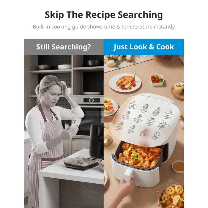 COMFEE' Compact 2.1 Quart Air Fryer with 12 Menu Options, Adjustable Timer & Temperature Control 80-204 degrees C, Dishwasher-Safe Nonstick Fry Basket by COMFEE' - Image 7
