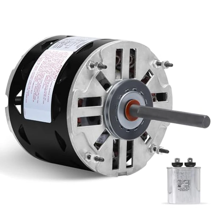 DL1036 Direct Drive Blower Motor - 1/3 HP, 1075 RPM, 3 Speed, 115 Volt, 4.9 Amp, 48 Frame Sleeve Bearing Compatible with A.O. Smith/Century/GE/Fasco/Emerson/Franklin/Dayton/Universal Electric/Fedders by NVCYUV - Used - Very Good condition