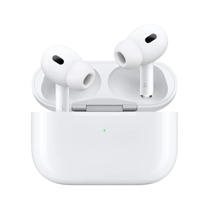 Apple AirPods Pro (2nd Generation) Wireless Ear Buds with USB-C Charging, Up to 2X More Active Noise Cancelling Bluetooth Headphones, Transparency Mode, Adaptive, Personalized Spatial Audio, White by Apple - Image 2