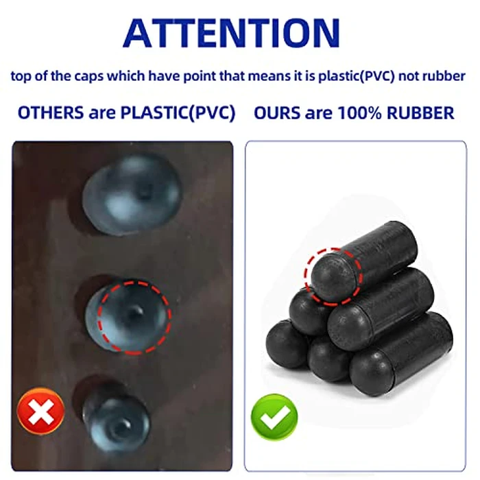 Rubber Vacuum Caps Plug Kit, 102 PCS Assorted Vacuum Plugs Hose End Caps Assortment Kit for Carburetor, Manifold, Automotive 3/16'' 5/16" 7/32" 1/4" 5/32'' 3/8'' by Easily - Used - Very Good condition - US$8.01