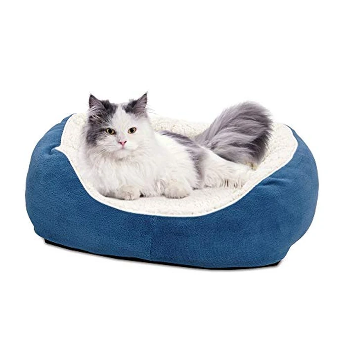 Midwest Homes for Pets 40279-CSB Cuddle Bed, Blue, Small by MidWest Homes for Pets - Image 2