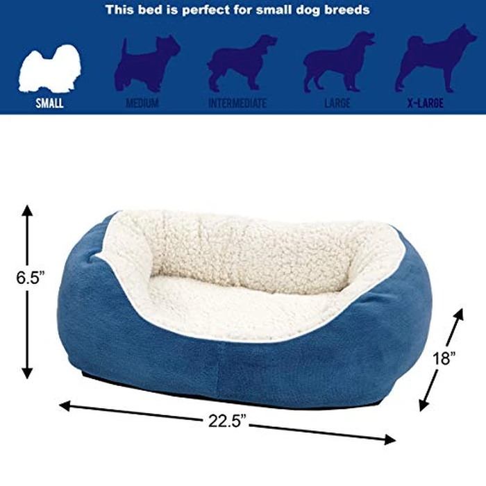 Midwest Homes for Pets 40279-CSB Cuddle Bed, Blue, Small by MidWest Homes for Pets - Image 3
