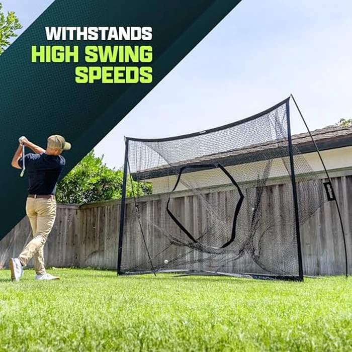 GoSports 10 ft x 7 ft PRO Golf Practice Hitting Net - Personal Driving Range for Indoor or Outdoor Use - Black by GoSports - Image 5