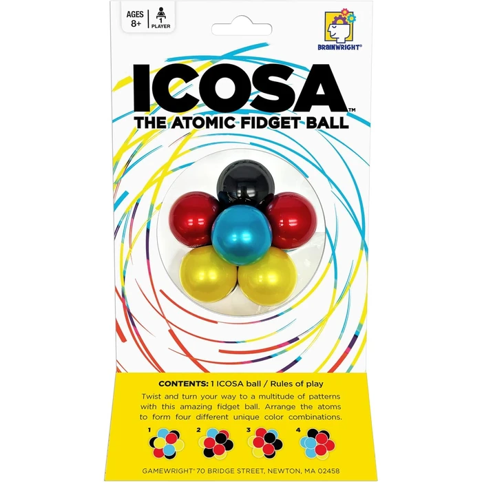 Brainteaser Puzzle for Kids & Adults, Brainwright Icosa Atomic Puzzle Ball, 3D Puzzle Game, Travel Games, STEM Toys, Family Games, Brain Games for Kids 8-12 by CEACO - Image 4