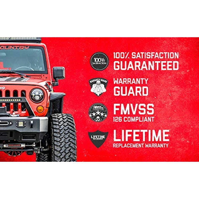 Rough Country 9/16" Round Suspension U-Bolts 9/16 x 3.25 x 7.5-7648 Black by Rough Country - Image 2