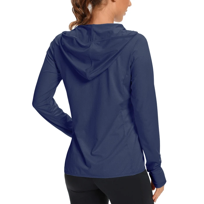 KPSUN Women's UPF 50+ UV Sun Protection Clothing Zip Up Hoodie SPF Long Sleeve Sun Shirt Fishing Hiking Outdoor Jacket,navy,S by KPSUN - Image 3