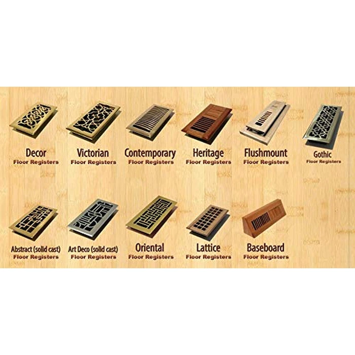 Decor Grates AJH212-NKL 2-Inch by 12-Inch Oriental Floor Register, Brushed Nickel by Decor Grates - Image 7