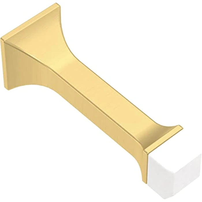 Franklin Brass Classic Edge (5-Pack) Door Stop 3' Modern Gold Stoppers, Baseboard, Solid Rigid Bumper, Protect Walls/Doors B47252K-117-C by Franklin Brass - Used - Good condition - CA$26.53