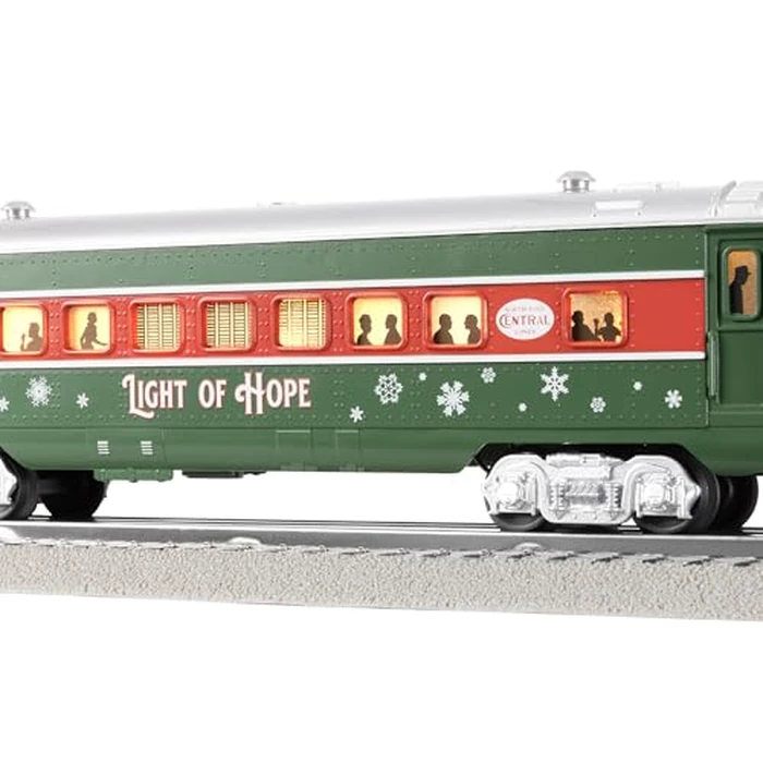Lionel Sleigh Bell Limited Passenger LionChief 5.0 Electric O Gauge Train Set with Bluetooth & Remote by Lionel - Image 10