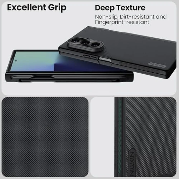 Nillkin for Samsung Galaxy Z Fold 7 Magsafe Case with S Pen & S Pen Holder, Built-in Screen Protector, Fold 7 Case with Hinge Protection, Compatible with MagSafe, Protective Magnetic Slim Case, Black by Nillkin - Image 7