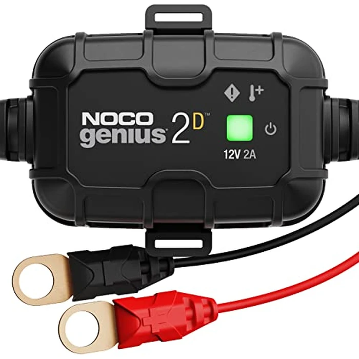NOCO GENIUS2D: 2A 12V Smart Onboard Battery Charger - Direct-Mount Automatic Maintainer, Trickle Charger & Desulfator with Overcharge Protection & Temperature Compensation - for Lead-Acid Batteries by NOCO - Image 1