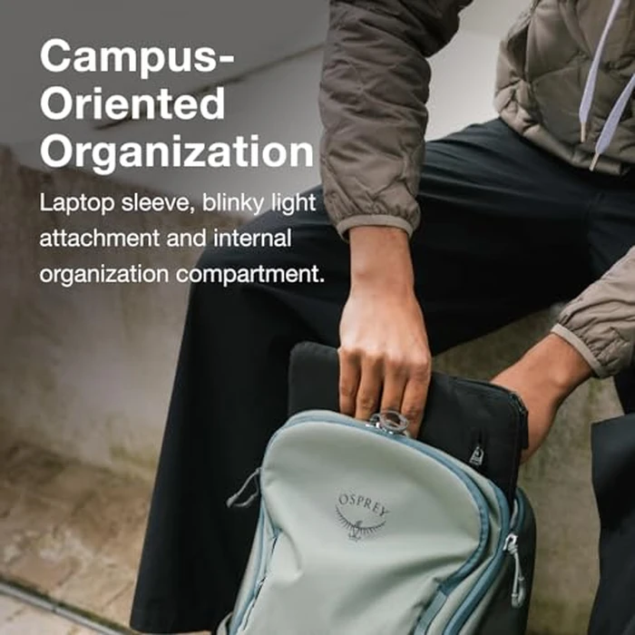 Osprey Astronova Campus Laptop Backpack - Lightweight Everyday Bag with Laptop Sleeve and Bottle Pockets, Black by Osprey - Image 2