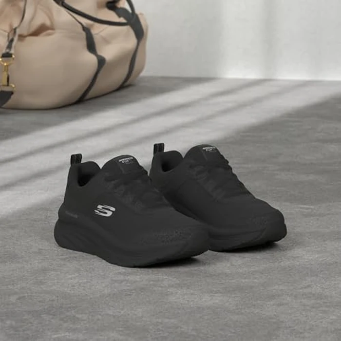 Skechers Women's D'lux Walker-Infinite Motion, Black, 8.5 by Skechers - Image 2