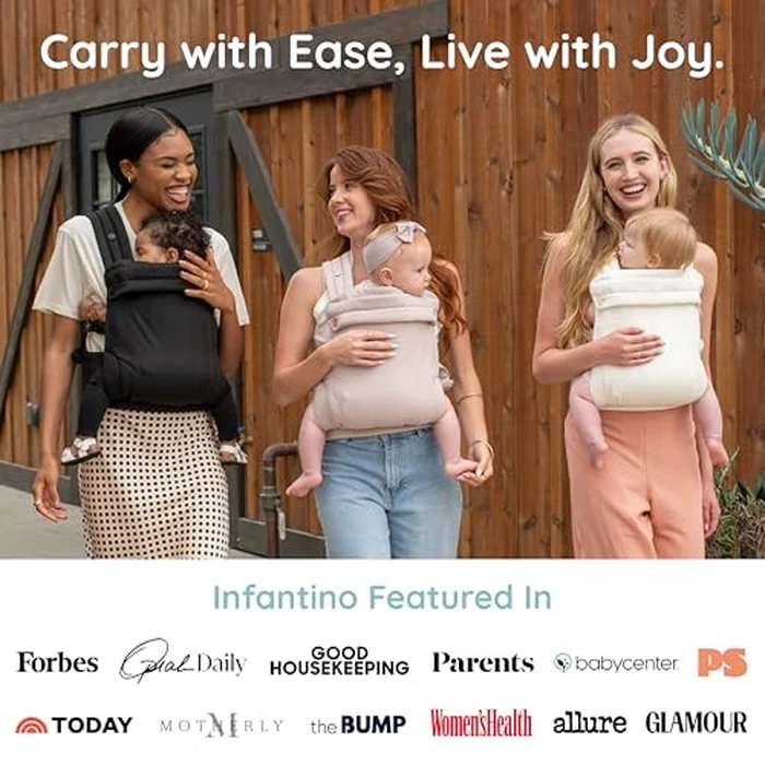 Infantino Honey Blossom Baby Carrier, Ergonomic Infant to Toddler Carrier, Hip Healthy “M” Position Support, Adjustable Sliding Seat, Padded Cross-Back Straps, 7-40 lbs, Toasted Almond by Infantino - Image 8