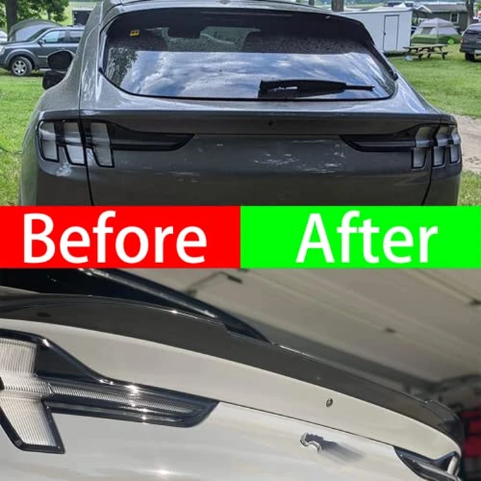 BestEvMod Compatible with Mustang Mach E Rear Spoiler Trunk Spoiler Wing, Compatible with Mustang mach e Exterior Accessories 2026 2025 2024 2023 2022 2021(V1 Glossy Black) by BestEvMod - Image 3