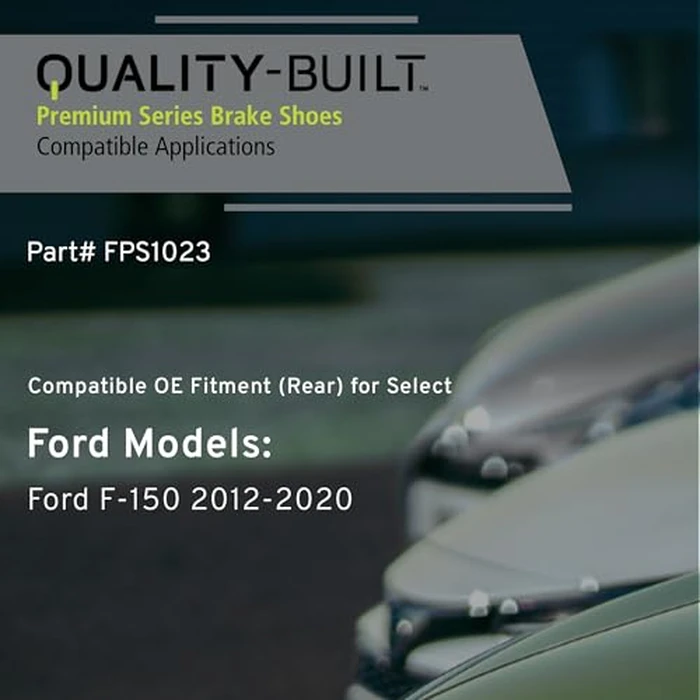 QUALITY-BUILT Premium - Rear Parking Brake Shoe OE Replacement for 2012-2020 Ford (F-150) - FPS1023 by Quality-Built - Image 2