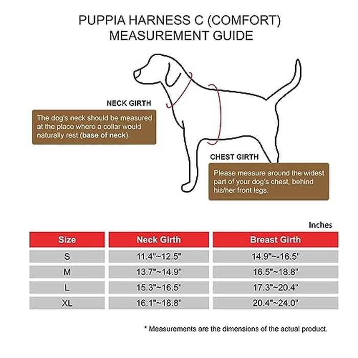 Puppia Stefan Comfort Dog Harness Step-in Warm Winter Tumbling Waffle Pattern Adjustable Neck and Chest for Small and Medium Dog, Coral, Large by Puppia - Image 5
