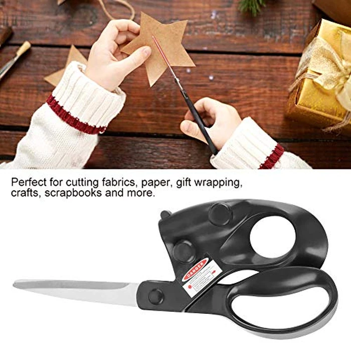 Professional Laser Guided Sewing Scissors for Home Craft Wrapping Gift Fabric Sewing Cut Straight Fast for Fabric Paper Crafts | Upgraded Ergonomic Handle by Dymane - Image 3