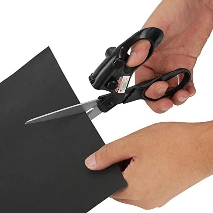 Professional Laser Guided Sewing Scissors for Home Craft Wrapping Gift Fabric Sewing Cut Straight Fast for Fabric Paper Crafts | Upgraded Ergonomic Handle by Dymane - Image 8