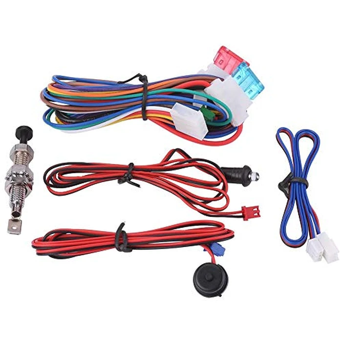 Auto Alarmanlagen-Car Alarm System - Car Security Alarm System - 12V Motorcycle Bike Anti-Theft Security Alarm System Remote Control with Double Remote Control Push Engine Start Button & Keyles by Fydun - Image 4