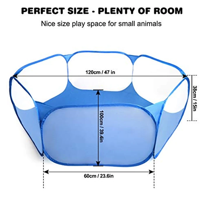 Casifor Guinea Pig Cage Rabbit Cage Indoor with Mat Playpen Perfect Size for Small Animal Pet Play Pen Easy to Clean Exercise Yard Fence Portable Tent for Hamsters, Chinchillas, Hedgehog, Puppy, Cats by Casifor - Image 2