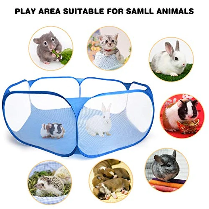Casifor Guinea Pig Cage Rabbit Cage Indoor with Mat Playpen Perfect Size for Small Animal Pet Play Pen Easy to Clean Exercise Yard Fence Portable Tent for Hamsters, Chinchillas, Hedgehog, Puppy, Cats by Casifor - Image 3