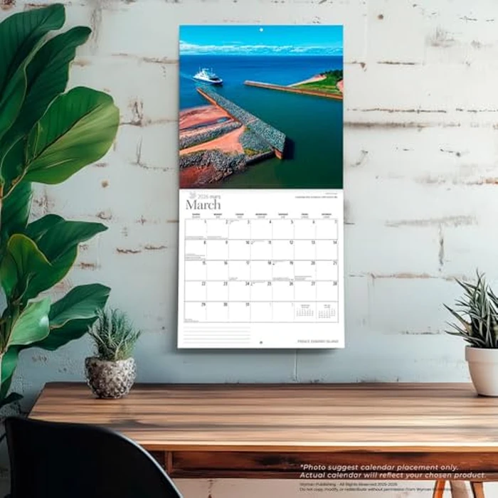 Prince Edward Island | 2026 12 x 24 Inch (Hanging) Monthly Square Wall Calendar | Wyman Publishing | Canadian Regional Travel by BrownTrout Publishers Ltd. - Image 3