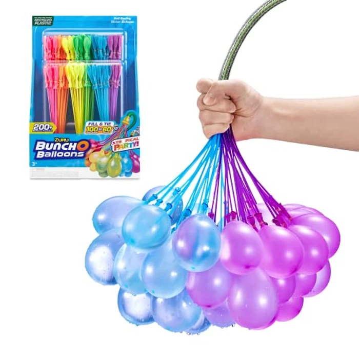 Bunch O Balloons Tropical Party (6 Pack) by ZURU, 200+ Rapid-Filling Self-Sealing Tropical Colored Water Balloons for Outdoor Family, Friends, Children Summer Fun (6 Pack) by Bunch O Balloons - Image 2