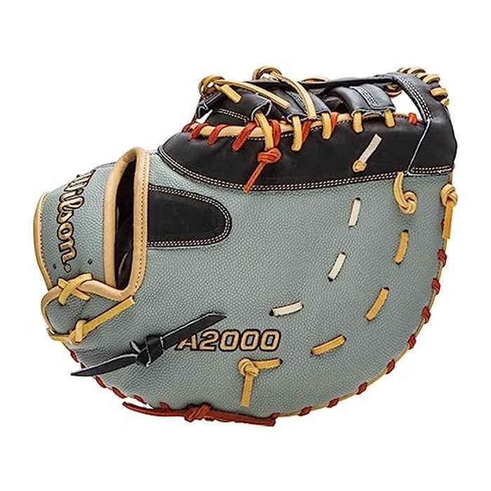 Wilson 2021 A2000 1620SS 12.5" First Base Baseball Mitt - Grey/Black, Left Hand Throw by WILSON - Image 5