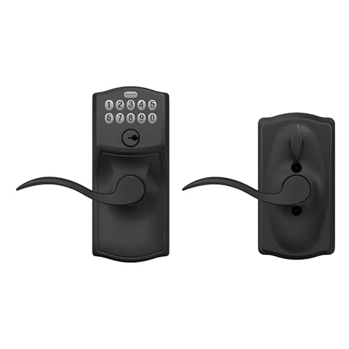 Schlage Camelot Keypad Lock with Lever Handle, Electronic Keyless Door Entry, Flex Lock Auto‑Lock Option, Matte Black, FE595 CAM 622 ACC by SCHLAGE - Image 6
