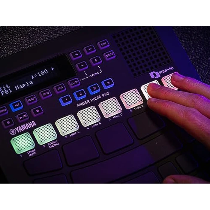 Yamaha Finger Drum Pad - Portable Electronic Drum Pad with Built-In Sounds, Speaker, USB MIDI, and Battery Power for On-the-Go Music Making FGDP-50 by Yamaha - Image 6