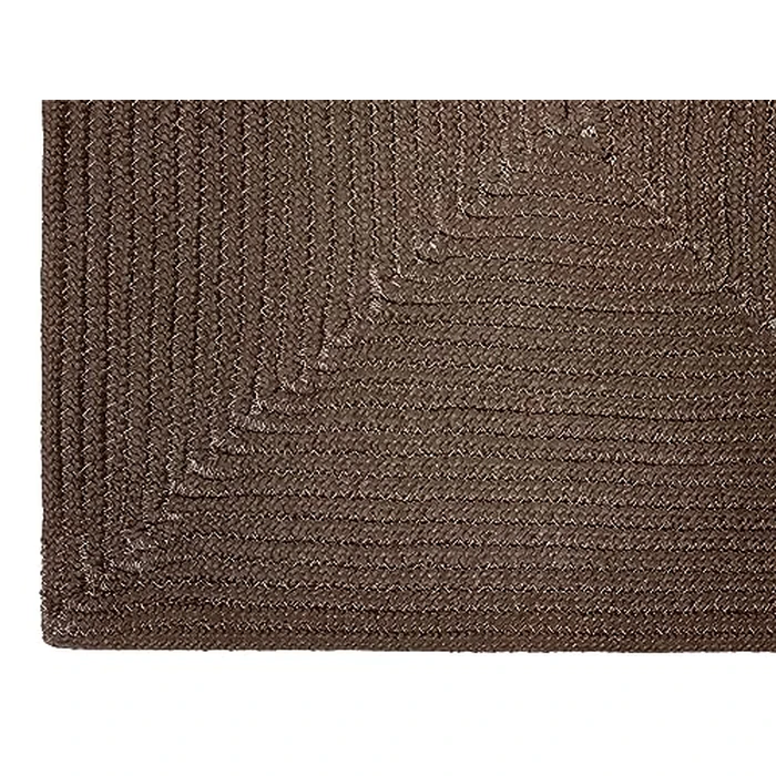Better Trends Braided Rug, Alpine Braid Collection - Durable, Spot Clean, Reversible Indoor Utility Rug, 100% Polypropylene Rug, Vibrant Color Rug, 24" x 68" x 68" L-Shape Rug, Chocolate Solid by Better Trends - Image 3