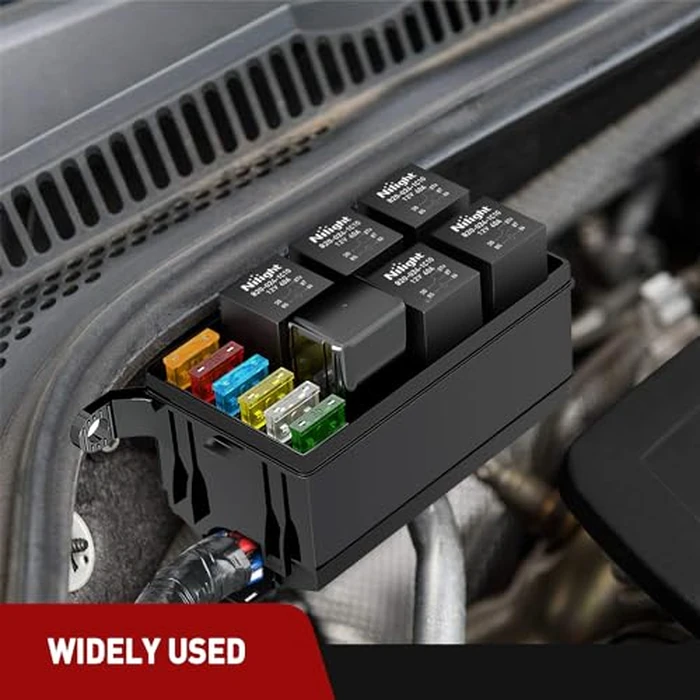 Nilight 12V Fuse Relay Box 6 Relays 6 Slots ATC/ATO Blade Fuse Holder 4Pin 5Pin Terminal 40A Relay Pre-Wired Waterproof Block Kit Universal for Automotive Car Truck Camper Boat by Nilight - Image 8
