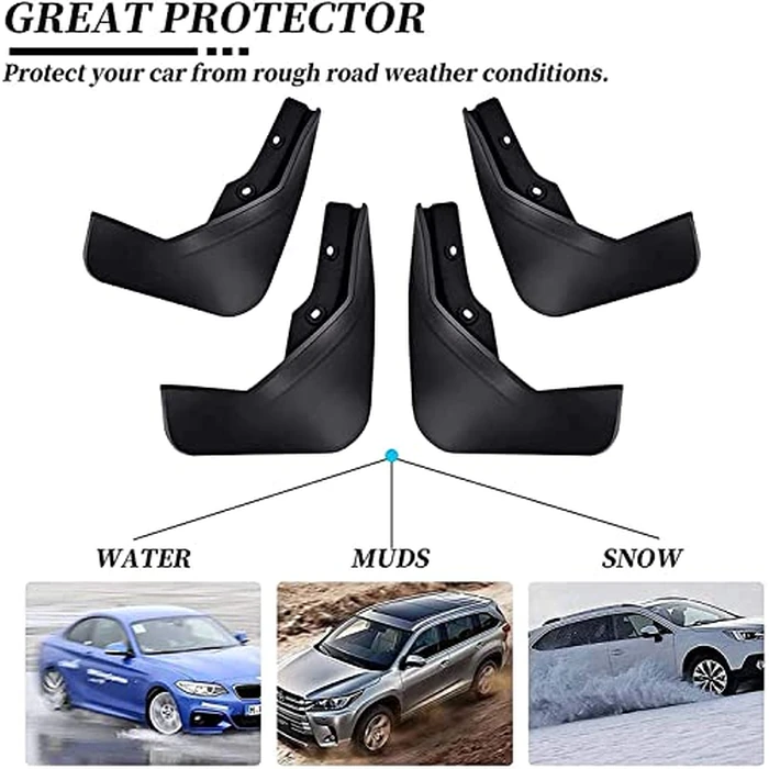 Car Mud Flaps Mudguard for Mazda CX-5 2022-2025 Front and Rear Mudflaps Splash Guards Heavy Duty Flares 4-PC Auto Accessories,Send 1 Car Wash Towel,2022~2025 by YLOXFW - Image 4