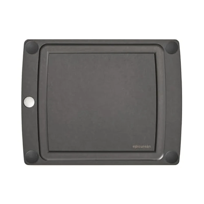 Epicurean All-in-One Cutting Board with Non-Slip Feet and Juice Groove, 10" x 7", Slate/Black by Epicurean - Image 1