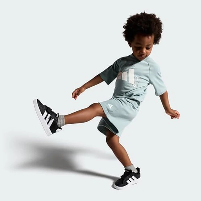 adidas Unisex-Baby Grand Court 3.0, Black/White, 9.5 by adidas - Image 1